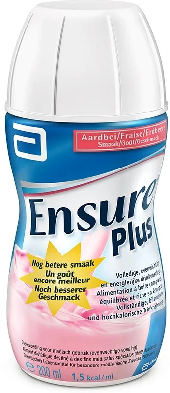 Ensure Plus liquide fraise bouteille 200ml 24 pièces