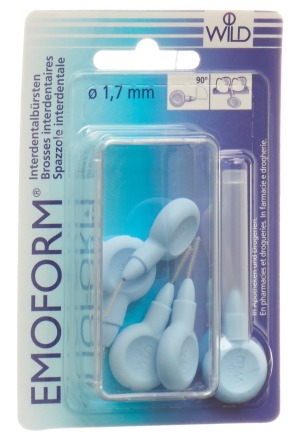 Emoform brossettes interdentaires 1.7mm bleu clair 5 pièces