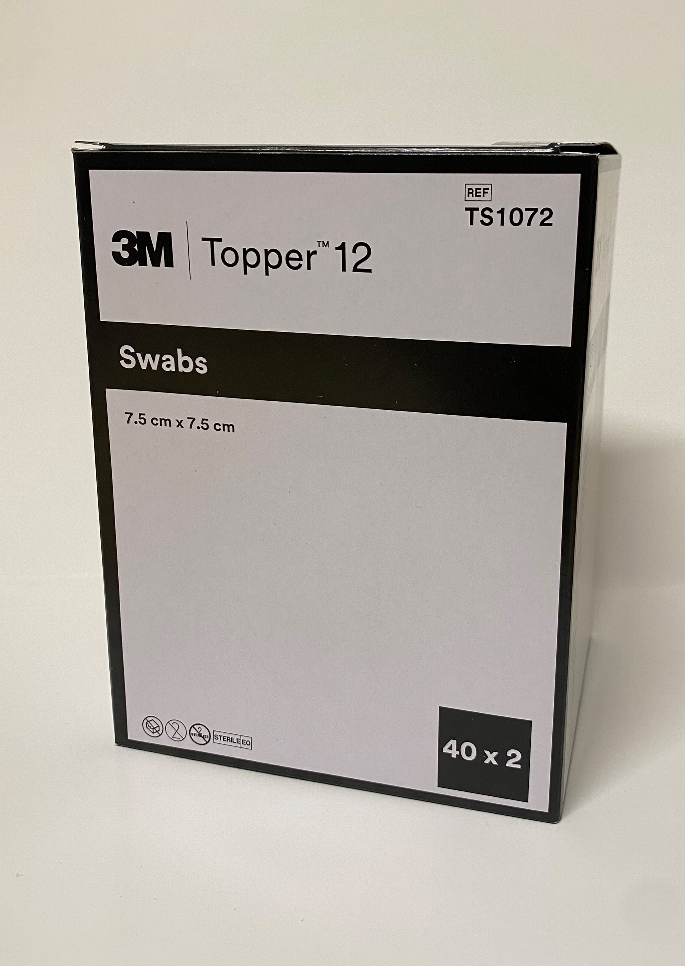 Topper 12 NW Compresses 7.5x7.5cm stérile 80 pièces