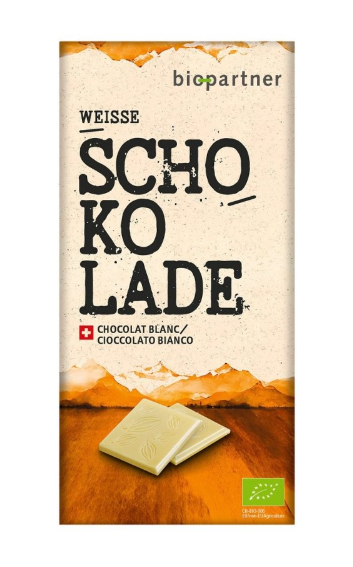 Chocolat blanc BIO PARTNER 75g