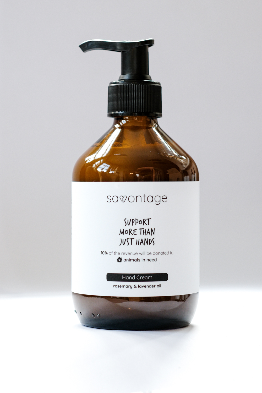 Crème pour les mains à l'huile de romarin et de lavande 300ml