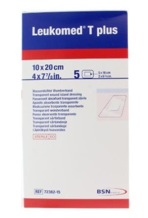 LEUKOMED T plus pansement transparent 10x20cm 5 pièces