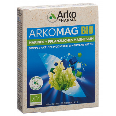 Arkomag Double Magnésium comprimés bio 30 pièces
