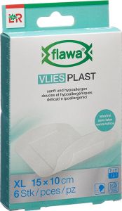 Flawa Vlies Plast pansements adhésifs 10x15cm 6 pièces