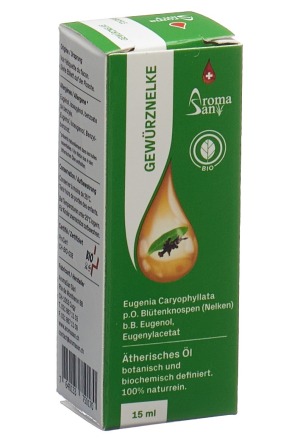 Huile essentielle de girofle Aromasan en boîte, bio 15ml Huile essentielle de girofle Aromasan en boîte, bio 15ml