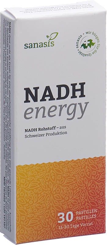 sanasis NADH energy pastilles 30 pièces