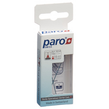 PARO Isola Long 2.5mm xx-fin bleu cylindrique 10 pièces PARO Isola Long 2.5mm xx-fin bleu cylindrique 10 pièces