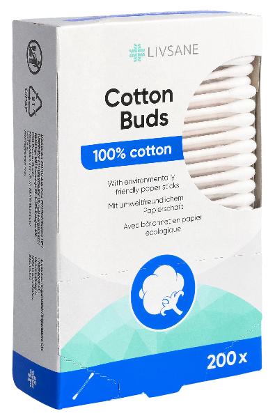 Livsane Coton-tiges 200 pièces Livsane Coton-tiges 200 pièces