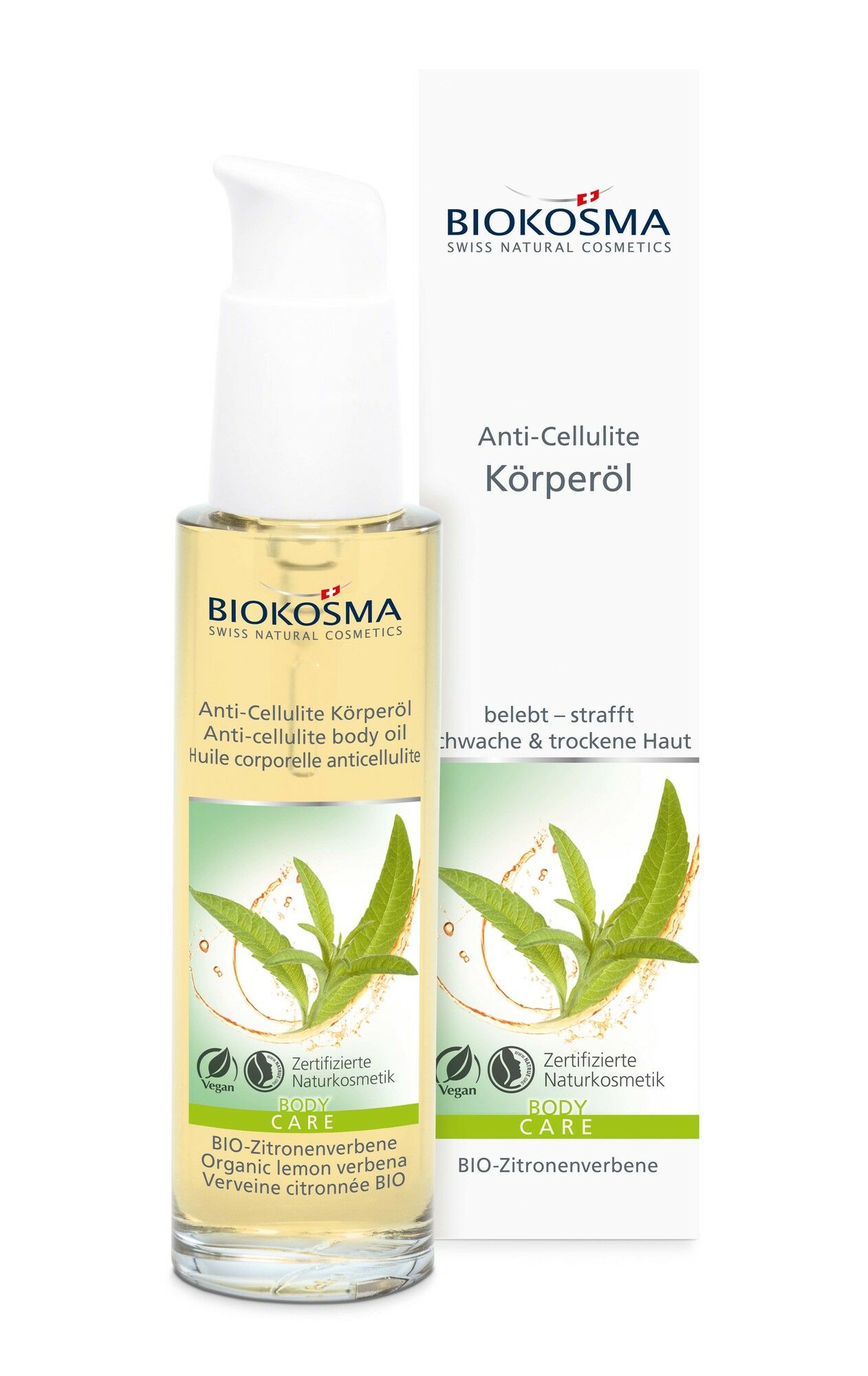 Biokosma Huile corporelle anti-cellulite BIO Verveine citronnée 100ml Biokosma Huile corporelle anti-cellulite BIO Verveine citronnée 100ml