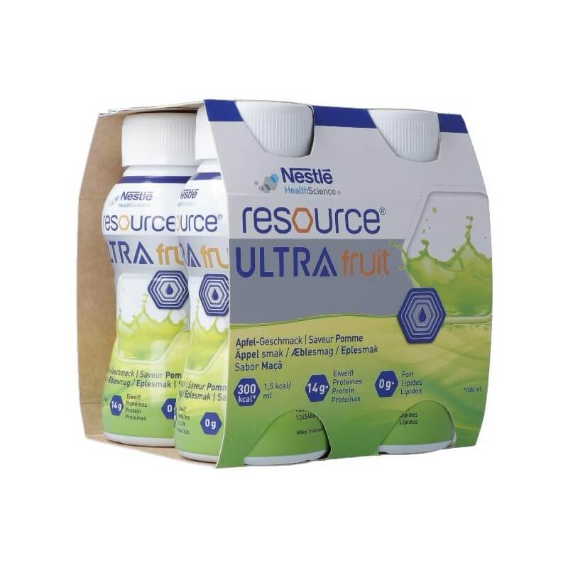 Resource Ultra Fruit Pomme 4 Fl 200ml