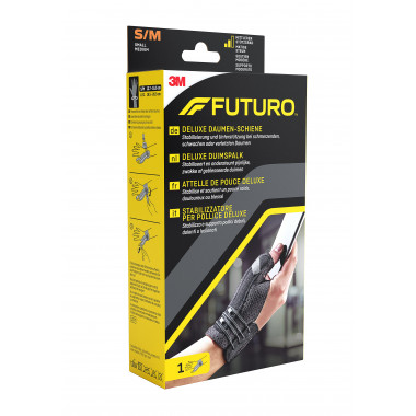 Attelle de pouce 3M Futuro Deluxe S/M gauche/droite noire Attelle de pouce 3M Futuro Deluxe S/M gauche/droite noire