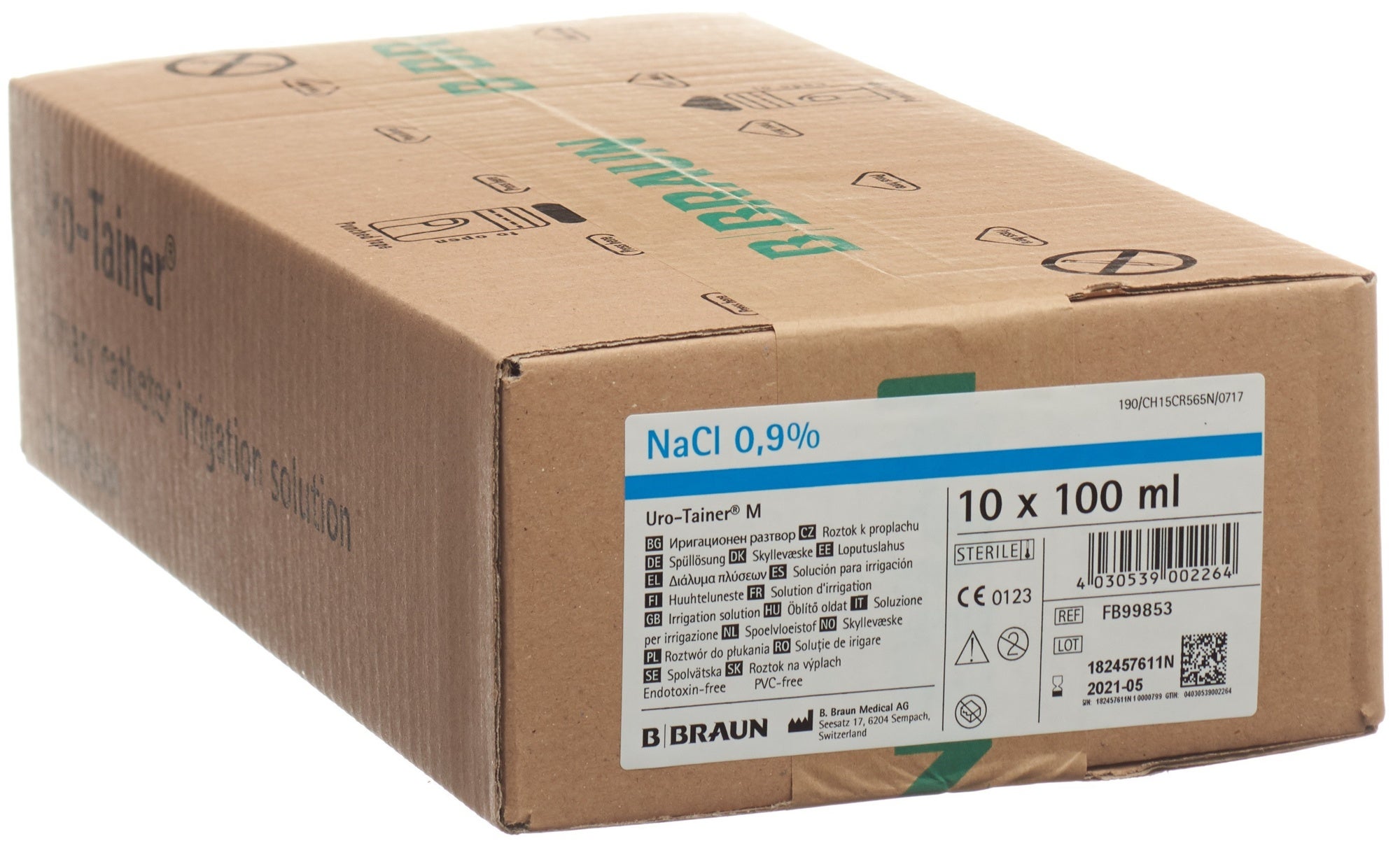 Uro-Tainer M NaCl rinçage solution 0.9 % 10 Btl 100ml