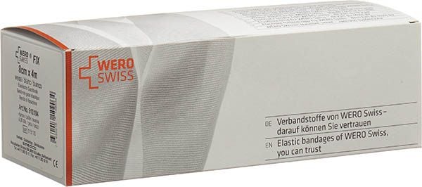 WERO SWISS Fix El bande de gaze 4mx8cm blanc 20 pièces