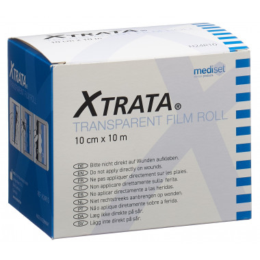 Pansement film transparent Xtrata 10cmx10m fixation douce pour la peau avec rouleau de lipo-gel