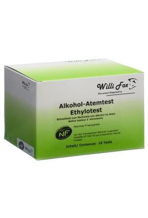 Willi Fox alcootest 10 pièces Willi Fox alcootest 10 pièces