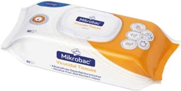Lingettes virucides MIKROBAC 80 pièces