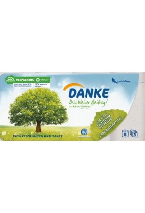 Papier hygiénique DANKE 3lag 150 feuilles 8 pces