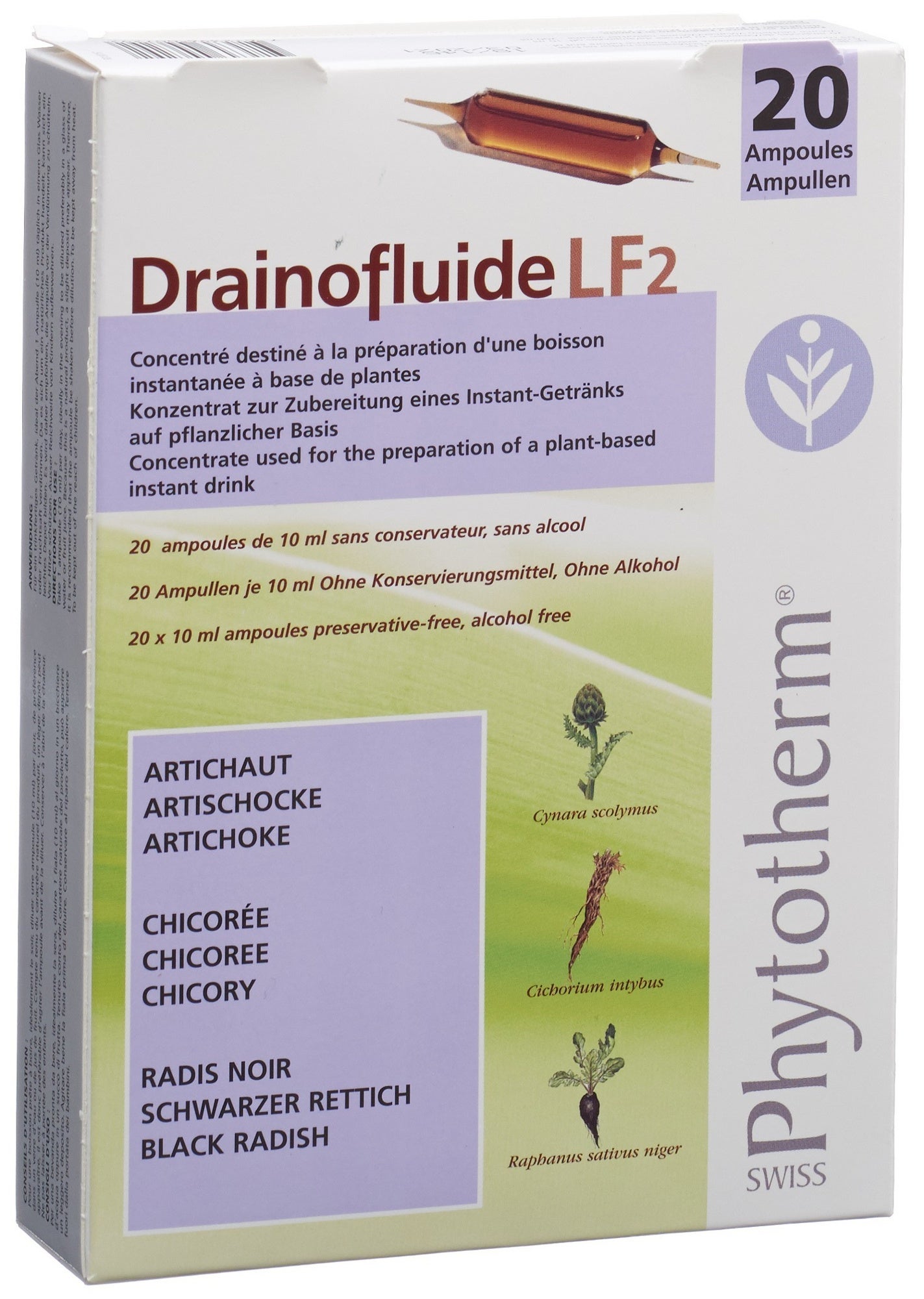 Drainofluide LF 2 20 ampoules buvables 10ml