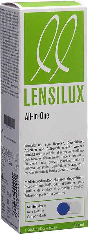 LENSILUX Solution combinée tout-en-un + réservoir 360ml LENSILUX Solution combinée tout-en-un + réservoir 360ml