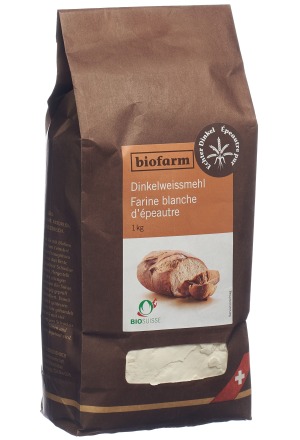 Farine blanche d'épeautre Biofarm Bourgeon Btl 1 kg