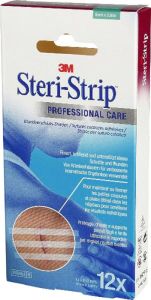 3M Steri Strip 6x38mm blanc renforcé 12 x 6 pièces 3M Steri Strip 6x38mm blanc renforcé 12 x 6 pièces