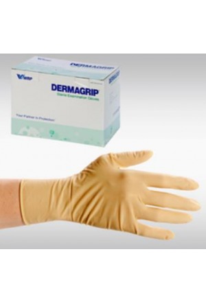 Gants DERMAGRIP Unters latex L stérile 50 paires