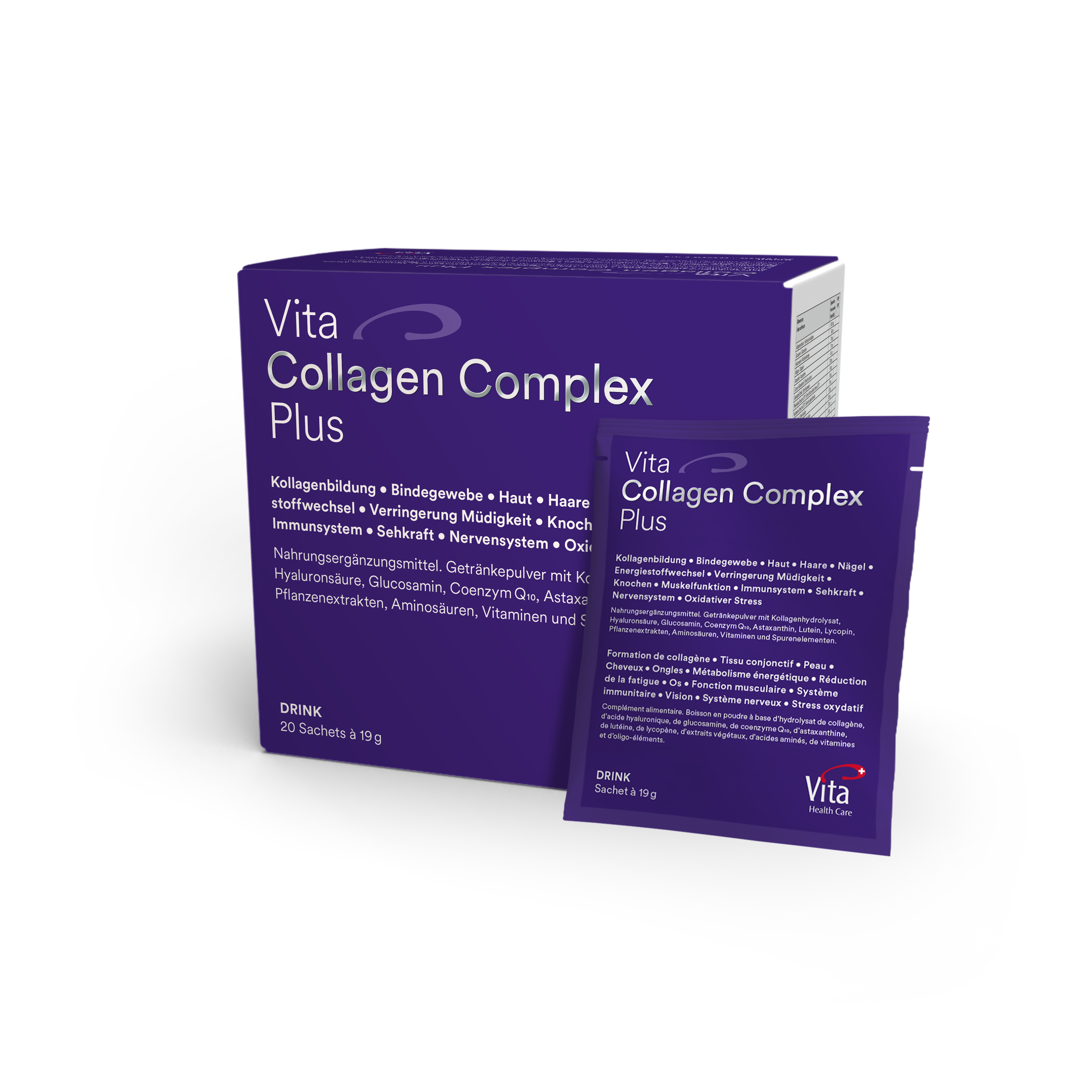 Vita Collagen Complex Plus Drink Sachets 20 pièces Vita Collagen Complex Plus Drink Sachets 20 pièces