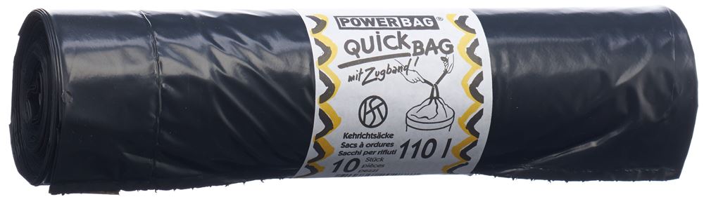 POWERBAG Sacs à ordures QuickBag 110lt OKS 10 pièces