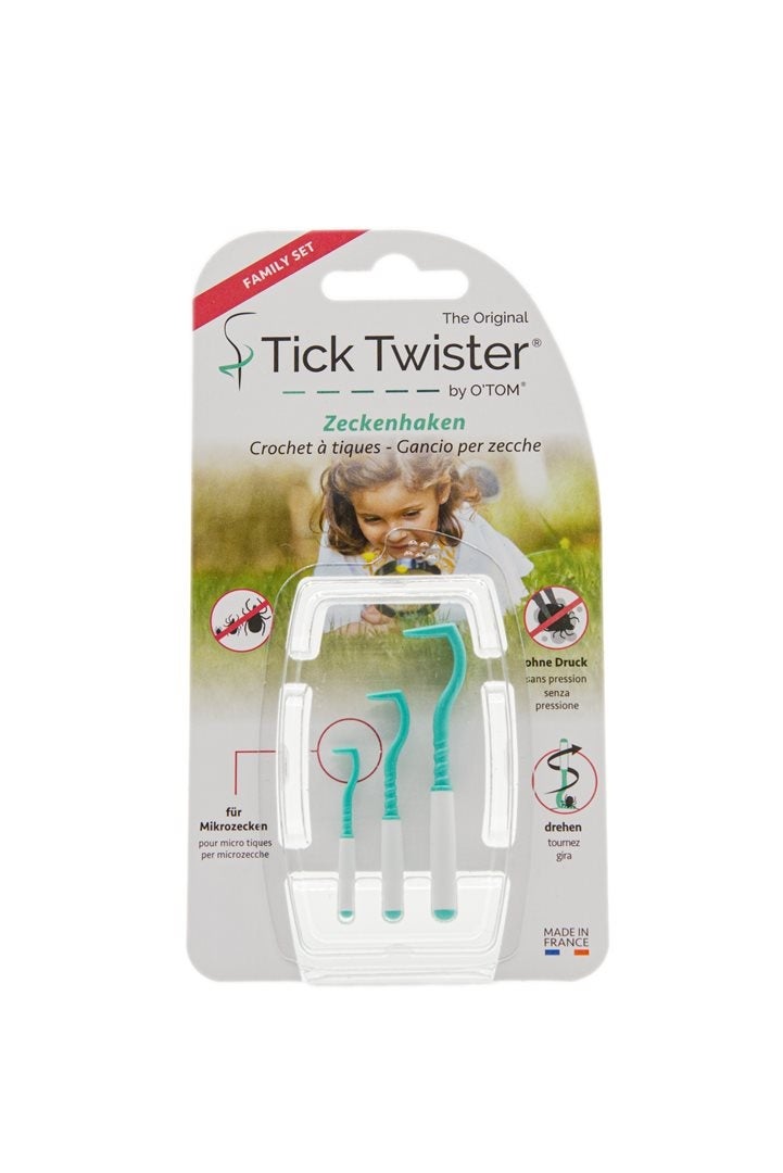 O'TOM Tick Twister crochet à tiques allemand français italien 3 pièces O'TOM Tick Twister crochet à tiques allemand français italien 3 pièces
