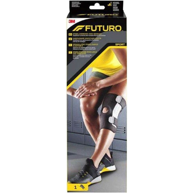 Genouillère stabilisatrice 3M Futuro Sport ajustable noire Genouillère stabilisatrice 3M Futuro Sport ajustable noire