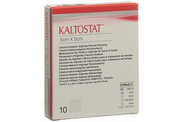 Compresses KALTOSTAT 5x5cm stériles 10 pièces