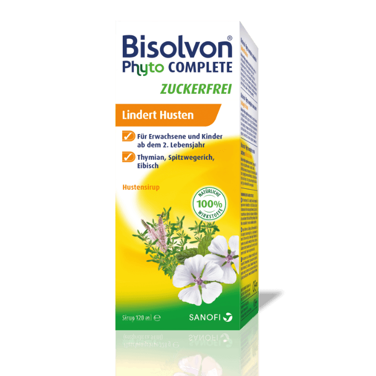 Bisolvon® Phyto Complete Sirop contre la toux sans sucre 120ml
