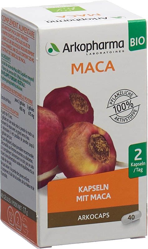 Arkocaps Maca gélules bio 40 pièces Arkocaps Maca gélules bio 40 pièces