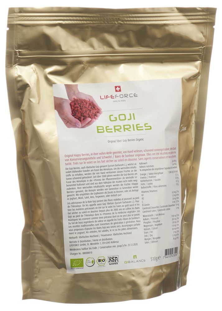 QiBalance Goji Berries séchées bio btl 510g
