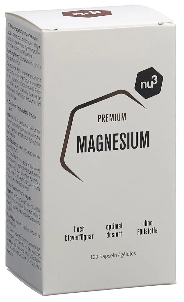NU3 Premium Magnesium Capsules Ds 120 pièces