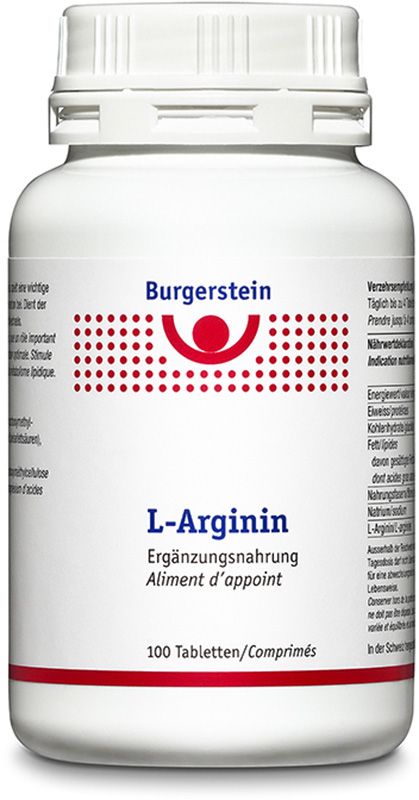 BURGERSTEIN L-Arginine comprimés 100 pièces BURGERSTEIN L-Arginine comprimés 100 pièces