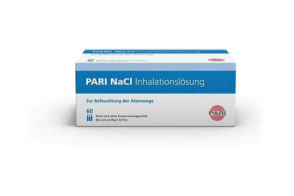 PARI NaCl 0.9 % solution pour inhalation 60 ampoules 2.5ml