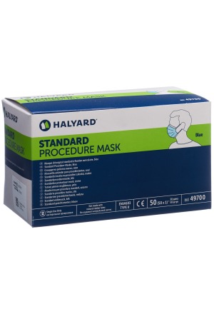 HALYARD Procedure Mask protect bleu type IIR 50 pièces