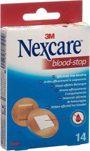 3M Nexcare Blood-Stop pansements ronds 14 pièces 3M Nexcare Blood-Stop pansements ronds 14 pièces