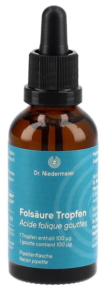 DR. NIEDERMAIER Acide folique gouttes 50ml DR. NIEDERMAIER Acide folique gouttes 50ml