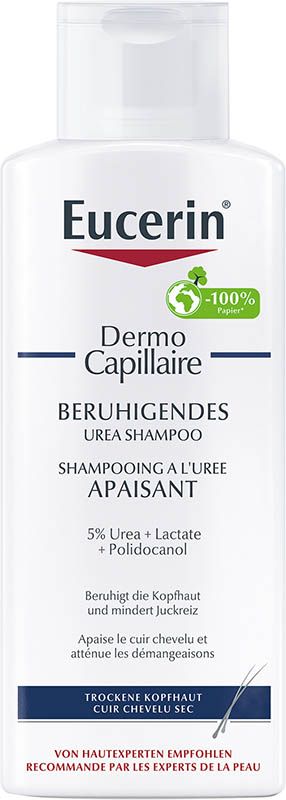 Eucerin DermoCapillaire Shampooing à l'urée apaisant pour le cuir chevelu 250ml Eucerin DermoCapillaire Shampooing à l'urée apaisant pour le cuir chevelu 250ml