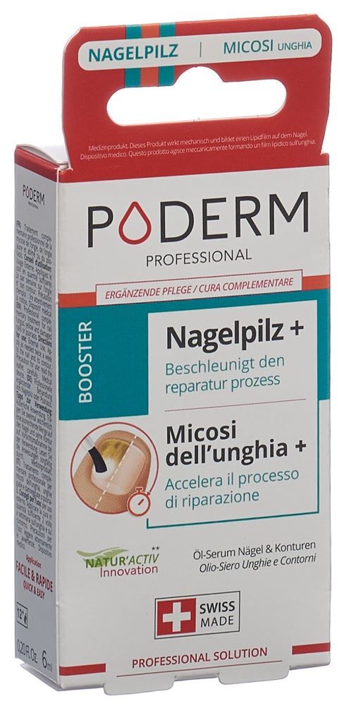 PODERM Mycose des ongles+ Complément Booster Mycose des ongles 6ml PODERM Mycose des ongles+ Complément Booster Mycose des ongles 6ml