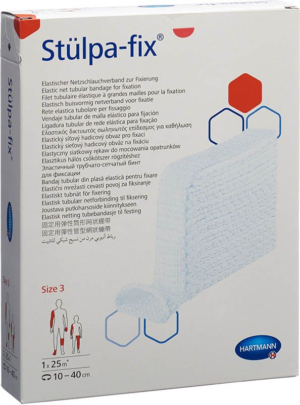 Pansement filet Stülpa Fix Gr3 Hand Rouleau de 25 mètres