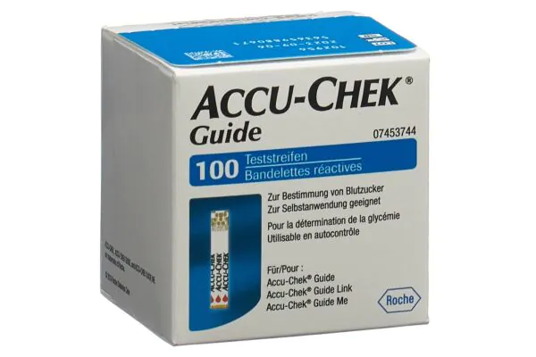 ACCU-CHEK (PI-APS) Guide Bandelettes de test 100 pièces