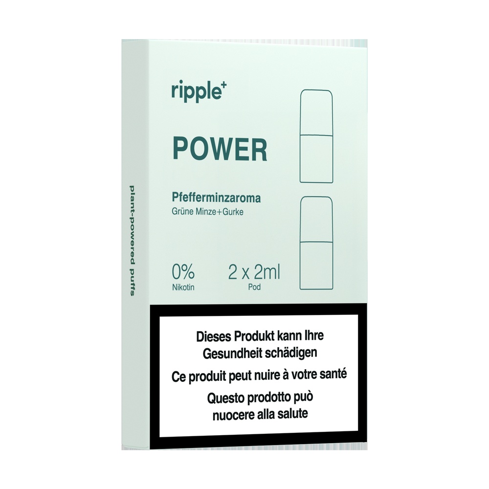 RIPPLE+ POWER Menthe poivrée+ menthe verte et concombre