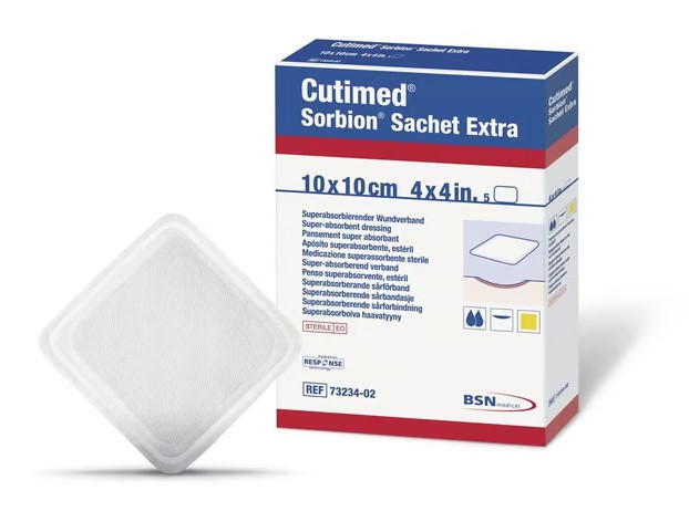Cutimed Sorbion Sachet Extra 20x10cm 5 pièces