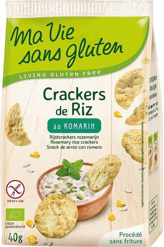 MA VIE S GLUT Crackers de riz au romarin 40g