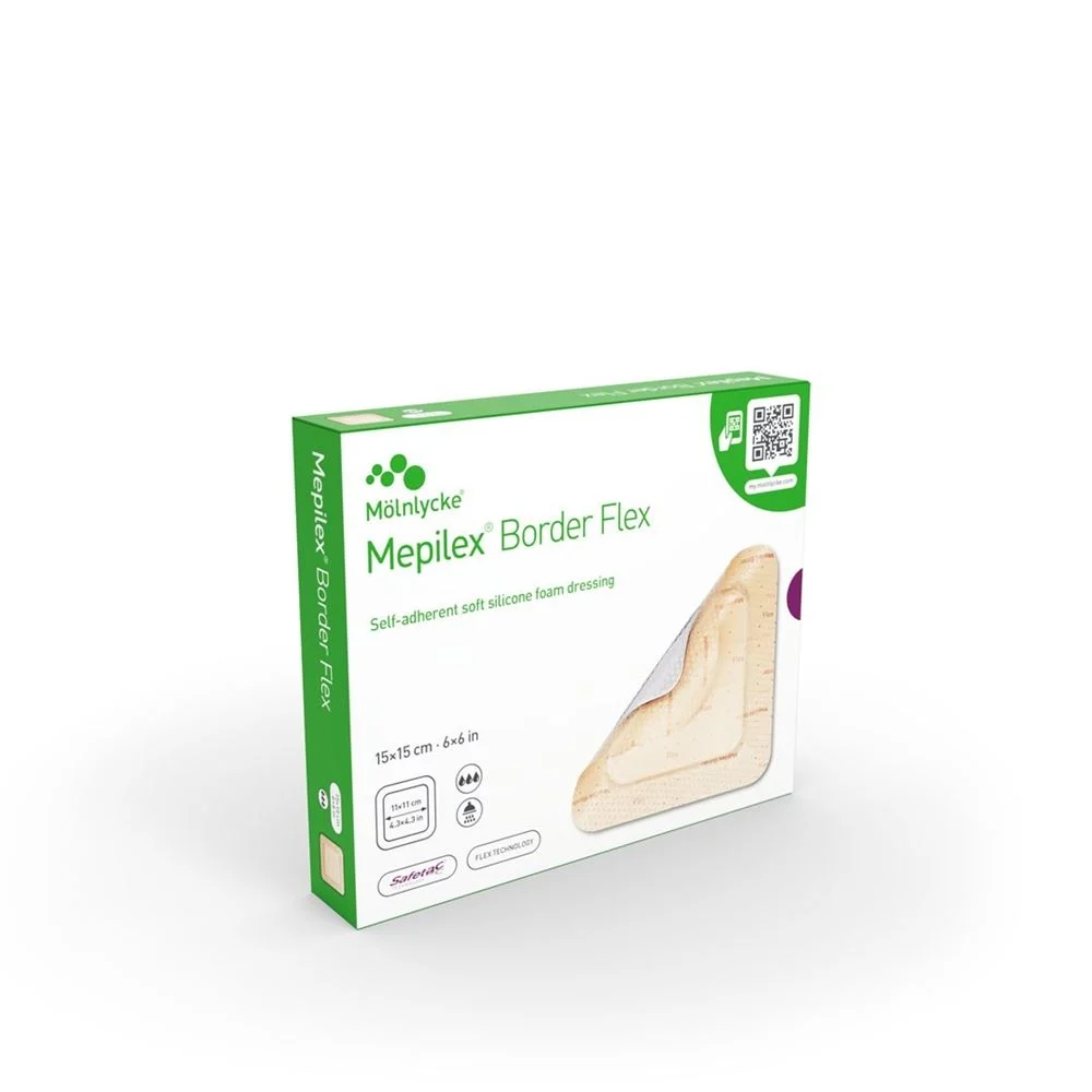 MEPILEX Border Flex 15x15cm (n) 5 pièces