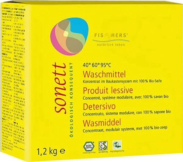 Lessive Sonett 40° 60° 95°C poudre 1.2 kg Lessive Sonett 40° 60° 95°C poudre 1.2 kg