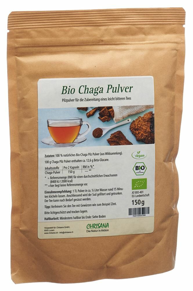 CHRISANA Chaga bio Plv Btl 150g
